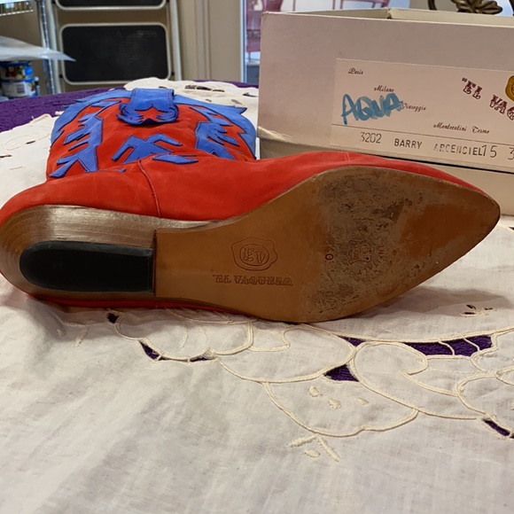 Vintage El Vaquero Suede Boots - Picture 6 of 12